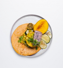 Tuno kepsnys su ananasų salsa